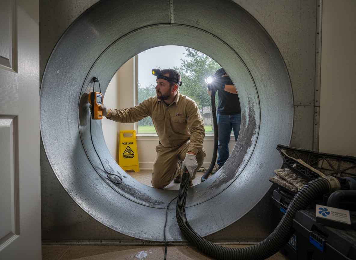 Checking for Moisture Issues in Air Ducts After Heavy Rain